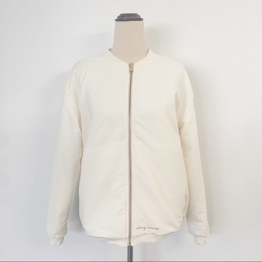 Gymshark x Whitney Simmons Reversible Oversized Jacket Coat White Sherpa Size XS - Picture 1 of 9